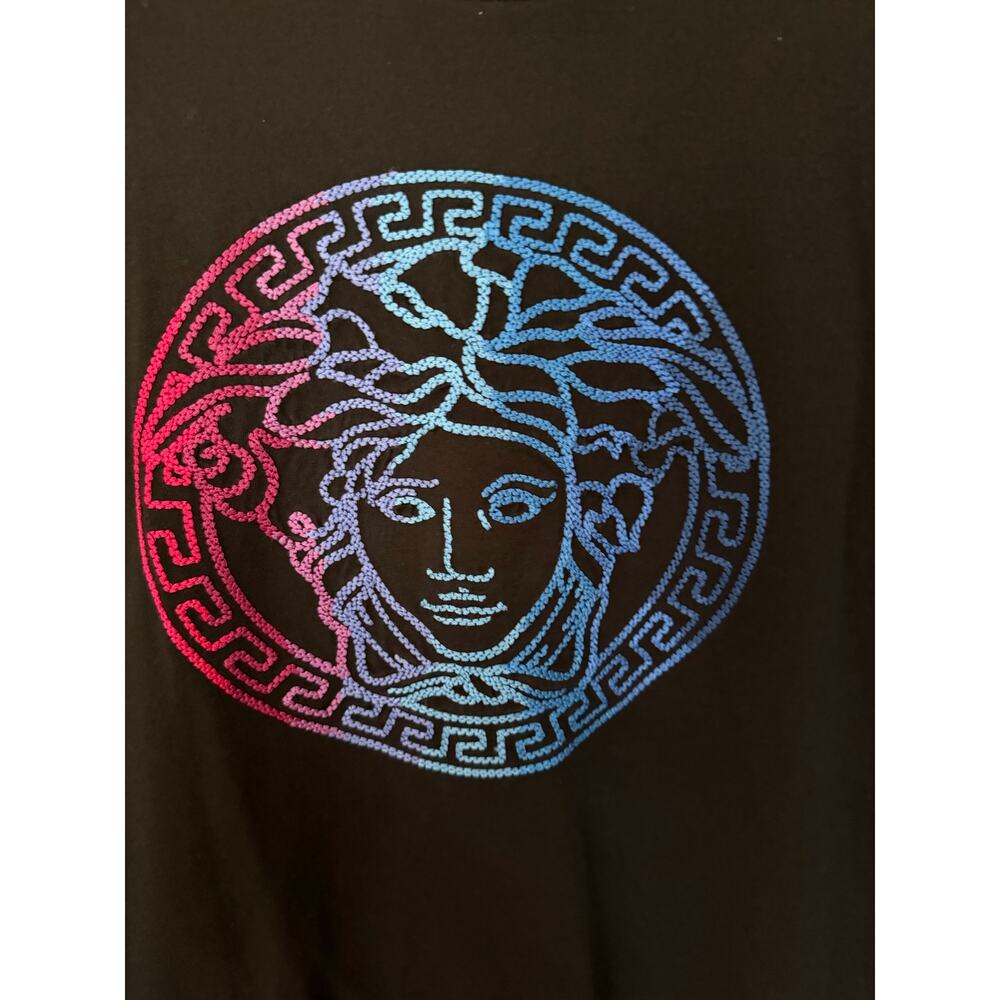Versace Navy Medusa Gradient T-Shirt- US equivalent: Large - Picture 4 of 7